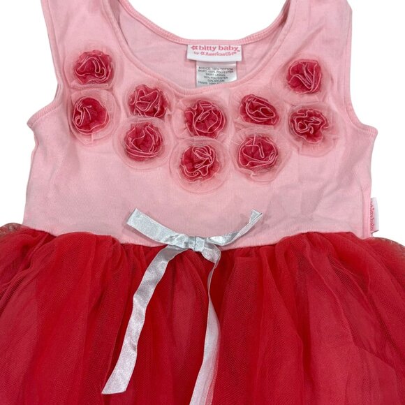 Bitty Baby By American Girl Pink Tulle Dress L (6/6X) - Picture 2 of 4